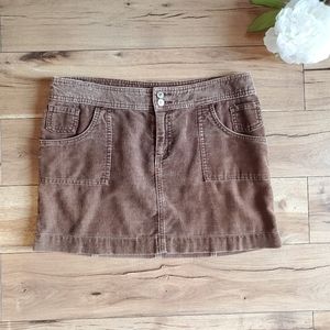 Anchor Blue Corduroy Mini Skirt